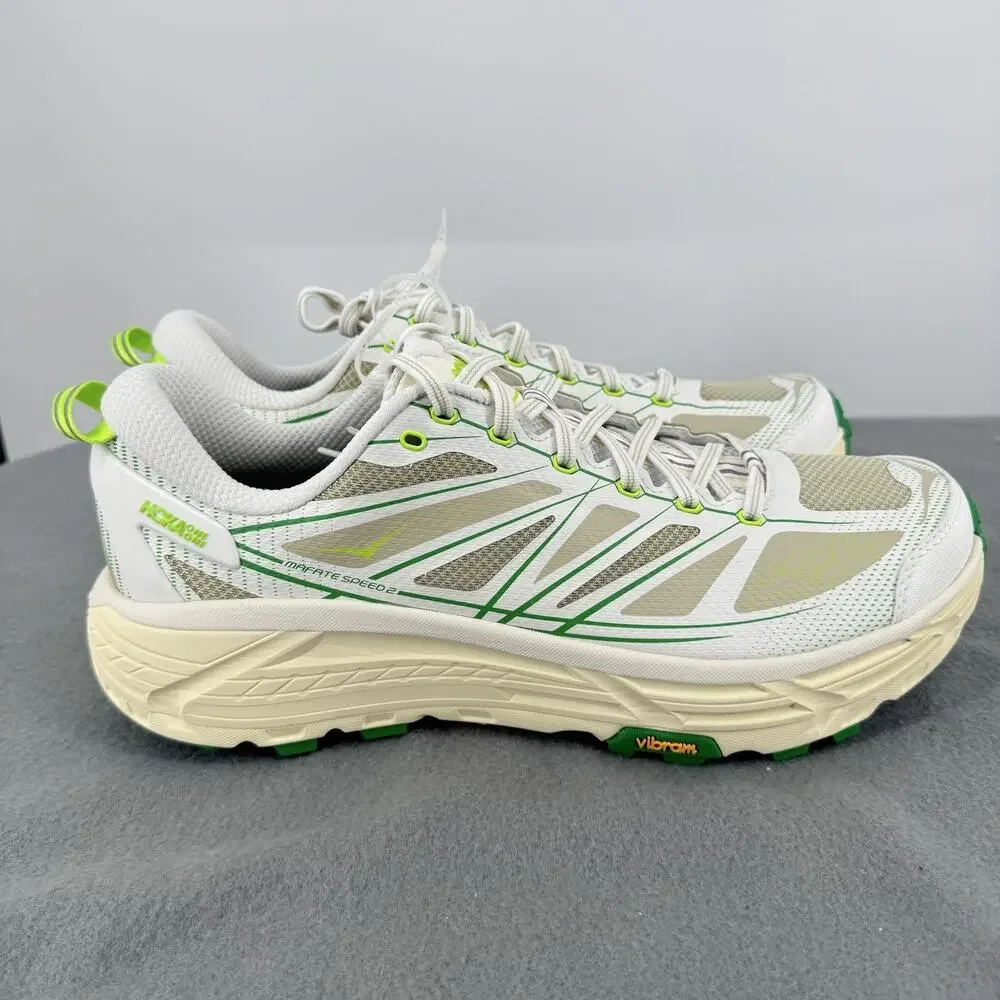 Hoka One One Mafate Speed 2 Shoes Mens Size 13 White Trail Sneakers 1126851WTFR